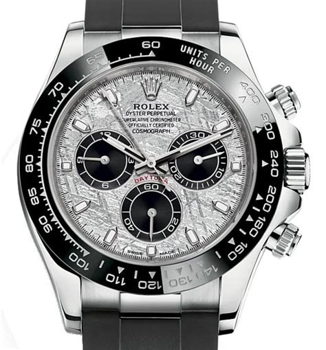 new rolex daytona white gold 2017|daytona white gold meteorite dial.